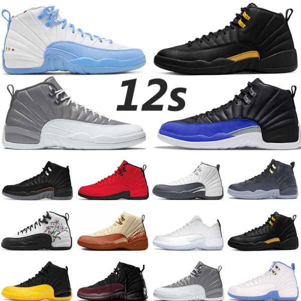 

jumpman high 12 12s mens basketball shoes 25th anniversary bred unc gamma blue concord sneakers women sports size 4.5-15.5