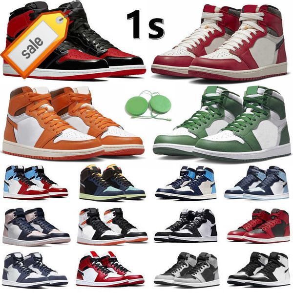 

1 1s mens basketball shoes sneaker lost found gorge green starfish bred patent dark mocha grey fog denim silver newstalgia shadow men women, Black