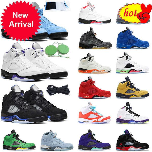 

og 2023 high 5s laney 5 retro men basketball shoes oreo alternate grape unc raging bull jumpman 5 pro stars mens sport tr air jordas jorden