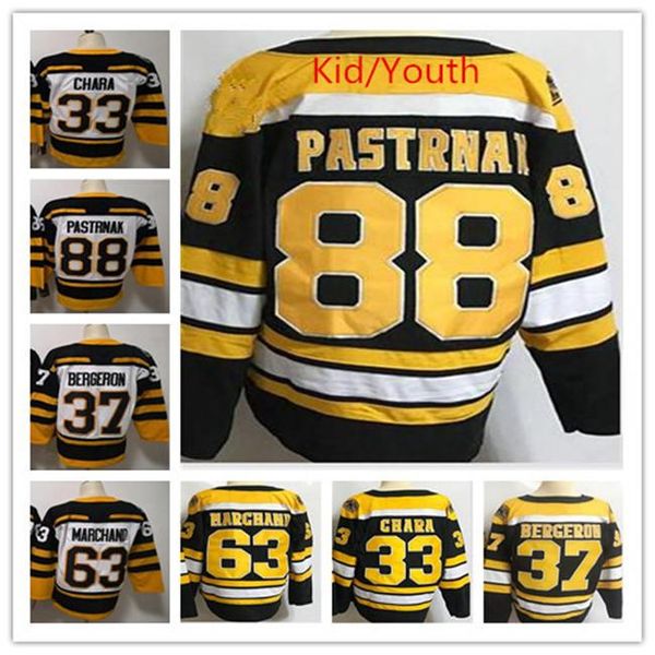 

youth hockey david pastrnak patrice bergeron jersey kids winter classic zdeno chara 63 brad marchand ladies jerseys, Black;red