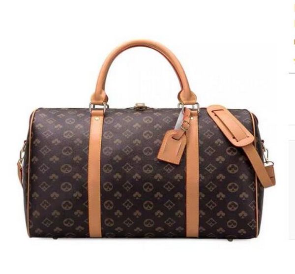 

2023 new style fashion men women brown travel bag duffle bag brand designer luggage handbags large capacity sport bags 54cm sfdjhj #3520