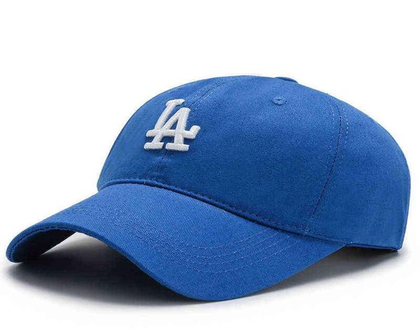 

new arrival baseball cap letter small la embroidered men women couple visor hat outdoor casual bones snapback hip hats cp1083245880, Blue;gray