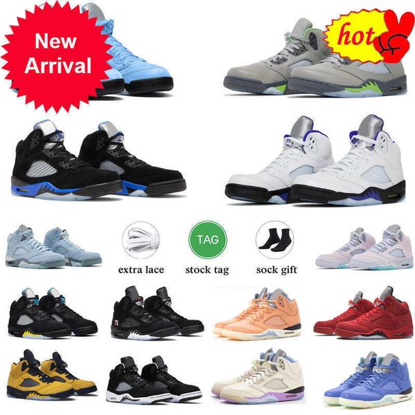 

og 2023 high jumpman 5 jumpmans 5s mens basketball shoes raging bull racer blue bird fire red stealth green bean easter alternate sports wom
