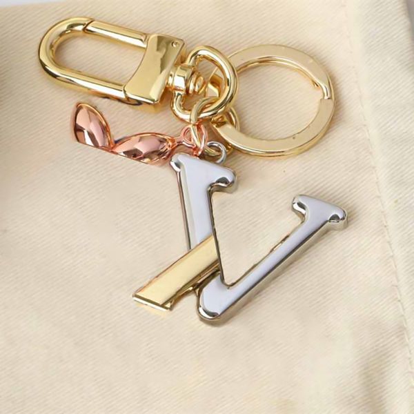 

key buckle luxury car keychain handmade classic keychains man woman fashion necklace bag pendant accessories, Silver
