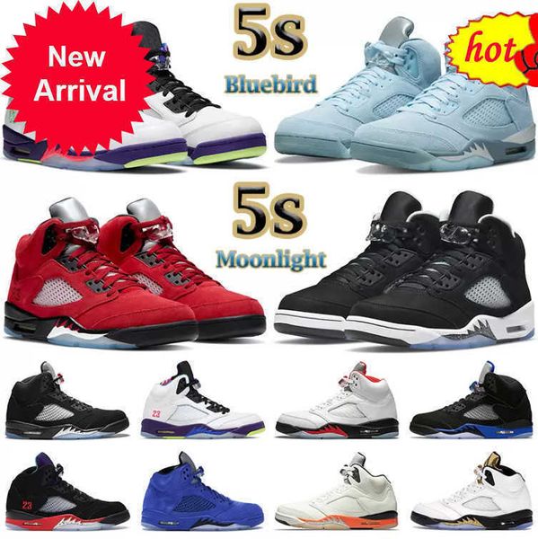

og basketball 2023 high shoes 5s men jumpman 5 bluebird moonlight raging red stealth 2.0 alternate grape what the anthracite metallic white