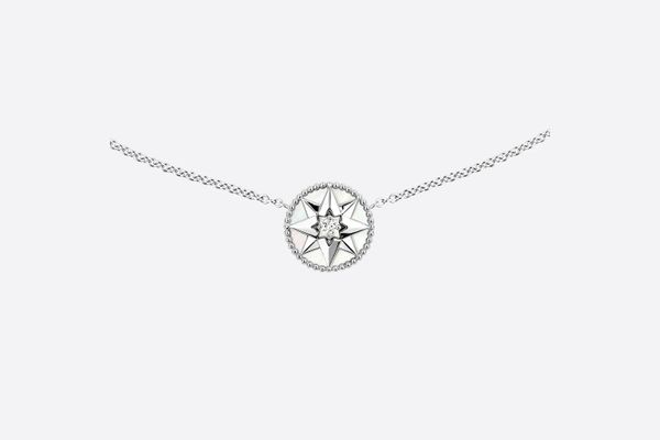 

rose des vents necklace silver 925 new in luxury fine jewelry chain necklace for womens pendant k gold heart designer logo
