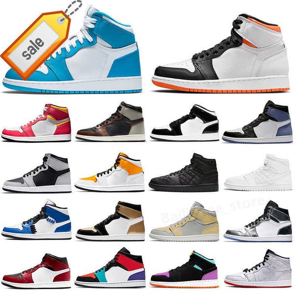 

1 custom 1s basketball shoes og heritage university blue patent bred brotherhood dark mocha pollen ace ma maniere seafoam chameleon men