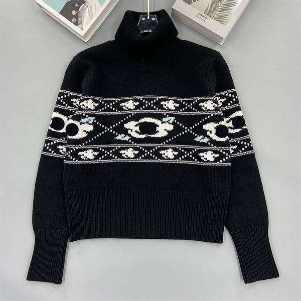 

1220 l 2023 autumn sweaters women's pullover crew neck black long sleeve brand same style women's kexin, White;black
