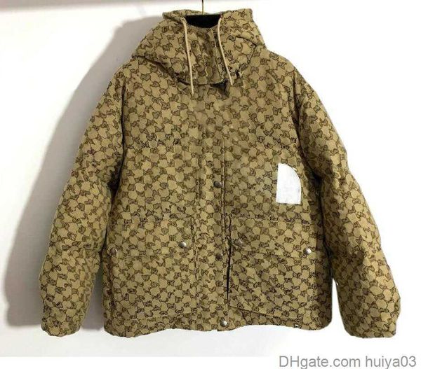 

2022 winter mens designer down jackets parka couples clothing coat outerwear embroidery puffer jacket womens letter printing for male huiya0, Black;brown