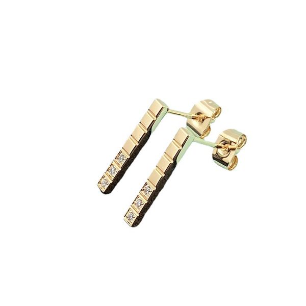

diamond earring stud gold earrings ohrringe earrings designer for women luxury 316l stainless steel party wedding wholesale fashion hip hop, Golden;silver