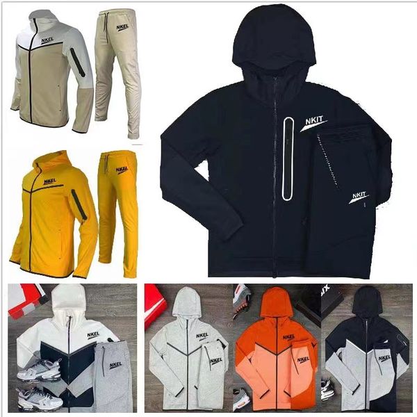 

thick designer men woman tech fleece pant tracksuit designer space cotton sweatpants bottoms jogging techfleece tracksuits hoody womens hood, Black