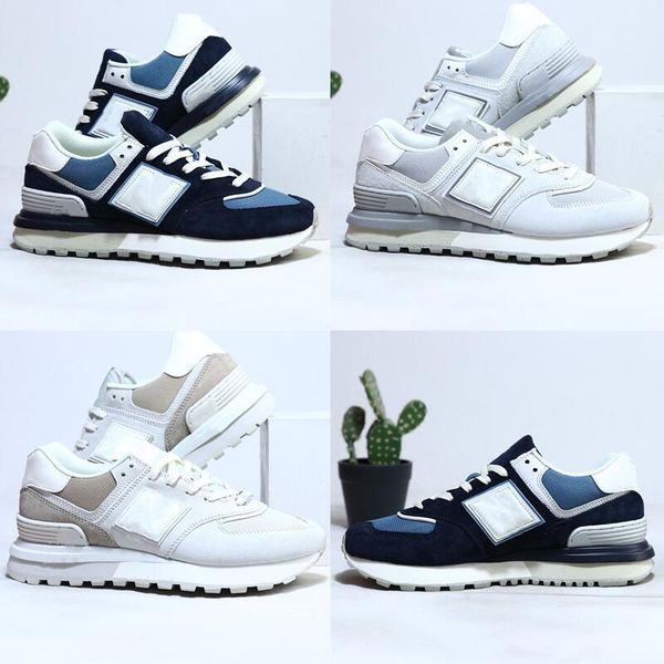

574 low navy sea salt running shoes grey sneaker shoe toe imitation vamp design
