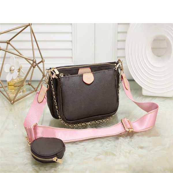 

brand designer women hobo bag handbags purses favorite mini 3pcs accessoires crossbody vintage shoulder bags leather 6 color strap172j