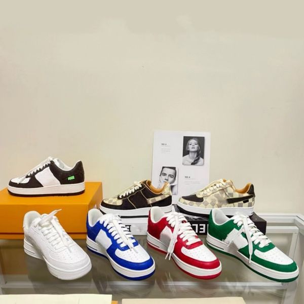 

men boots old flower print designer shoes genuine leather women sneakers new fashion luxury classic brand straps basketball letter round toe, Black