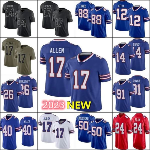 

custom josh allen 17 football jersey damar hamlin stefon diggs von miller gabriel davis dawson knox micah hyde kaiir elam tredavious white m, Black;red