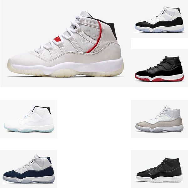 

jumpman 11 11s mens basketball shoes 25th anniversary low legend university blue white bred concord cap and gown men women sneakers trainers