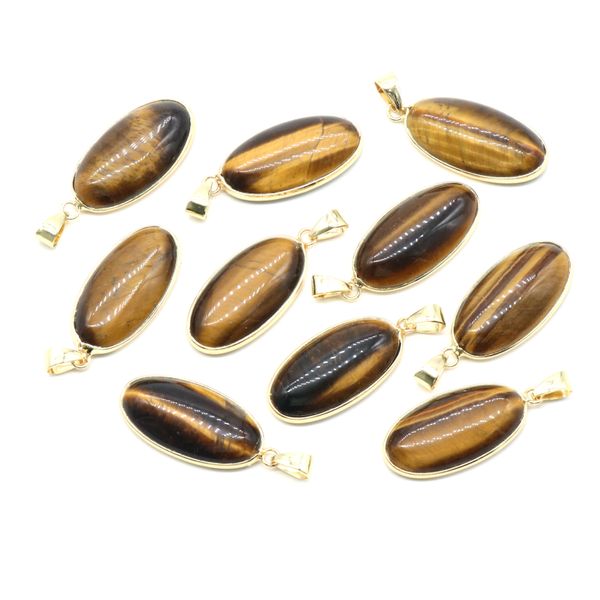 

natural stone pendants waterdrop shape mixed stone agate tiger eye chakra healing stones charms for jewelry making necklace bracelet, Black