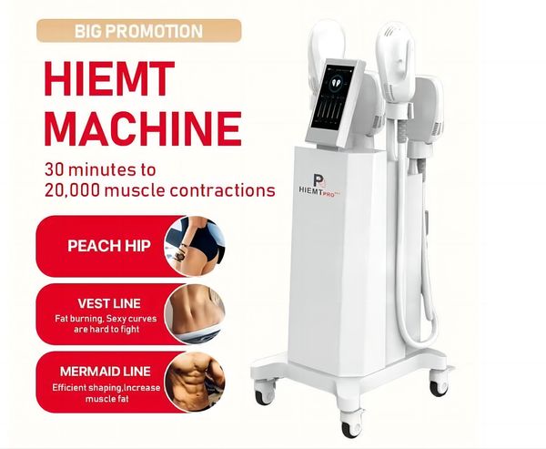 

ems neo muscle sculpt slimming machine 4 handles with rf emslim neo hi-emt tesla body shaping sculpting build muscles stimulator weight loss