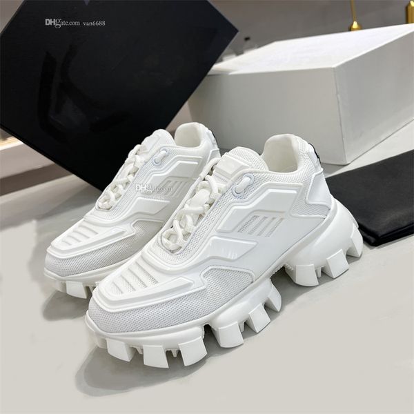 

designer casual tloudbust thunder sneakers luxury prads shoes training shoe fashion sneaker shoe platform lace up print plate-forme hfdfd, Black