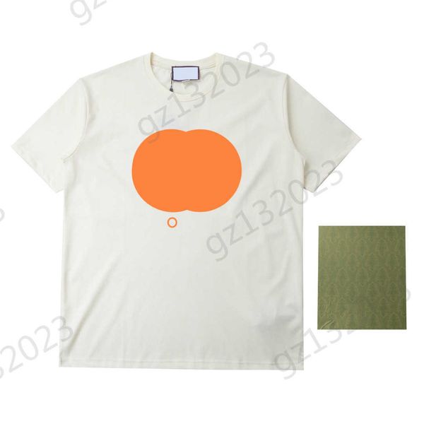 

womens t-shirts chest logo print crew neck short sleeve t-shirt soft breathable fabric loose fashion cotton tees luxury brand simple style w, White