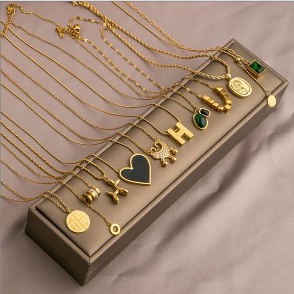 

titanium steel non-fading necklace women's summer clavicle chain luxury design advanced sense, Silver