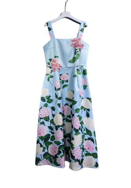 

the latest spring 2023 strap print style waist length dress, Black;gray