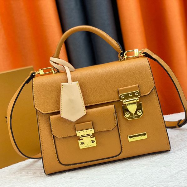 

fashion designer women's cowhide leather handbag charm backpack strap box size