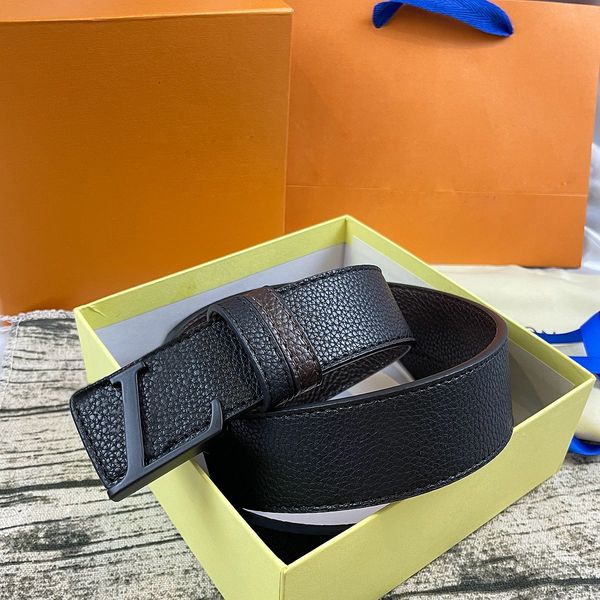 

men fashion designer belts womens mens 069 l02 black business women casual big gold buckle belt with the length can be cut by yourself class, Black;brown