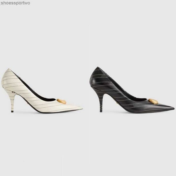

designer women g high heels dress shoes pointed toe flat leather canvas ladies wedding shoes sandals, Black
