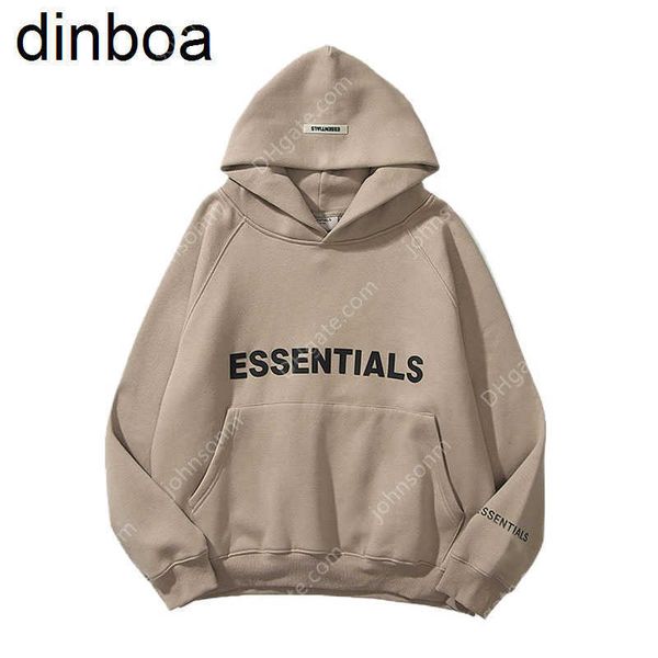 

dinboa-2022 men's hoodie casual sportswear print fleece oversized fashion hip hop streetwear hoodies s-3xl, Black