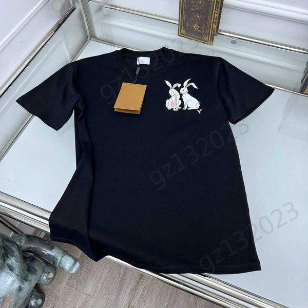 

womens clothes t-shirts designer chest lettering logo printing short sleeves crewneck casual pullover shirt fashion brand women apparel 3 c, White