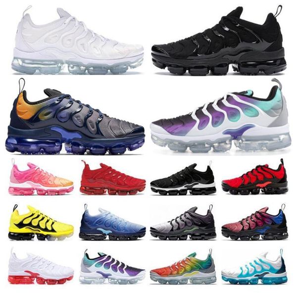 

designer tn plus running shoes mens womens black anthracite white jade royal sunset orange university blue metallic teal breathable sneakers