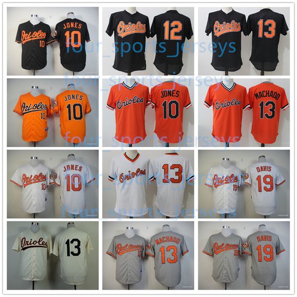 

mens retro baseball jerseys black pullover manny machado chris davis men women size s--6xl sdskndsasdas