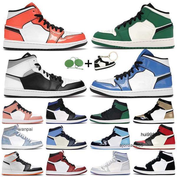 

2023 men women basketball shoes 1s high og 1 electro orange shadow 2.0 hyper royal chicago light banned navy toe mens trainers sports sneake