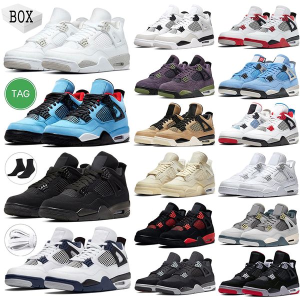 

mens og basketball shoes jumpman 4 4s outdoor sneakers craft midnight navy military black cat bred cool grey fire red motorsports canyon pur