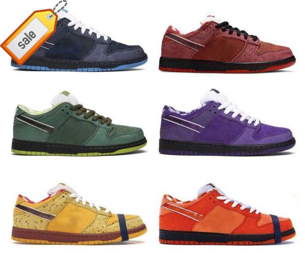

boots released 2023 authentic concepts purple lobster outdoor shoes orange green red blue yellow men women sports sneakers with original box, Black