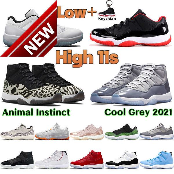 

fashion og cool grey 2021 men basketball shoes 11 11s sneakers animal instinct concord 45 bred jubilee low legend blue citrus classic, Black