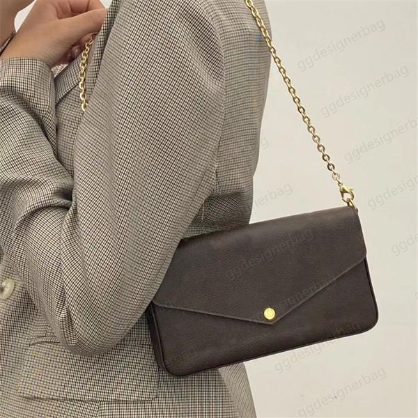 

designer handbags clutch cross body bags lady envelope shoulder bag for women fashion chains purse luxury letter print handbag cow255n