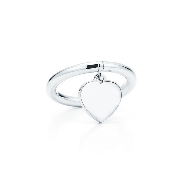 

fashion jewelry designer band rings love pendant size 5/6/7/8/9 classic letter simple earrings initial womens ladies jewelry earring for wom, Silver