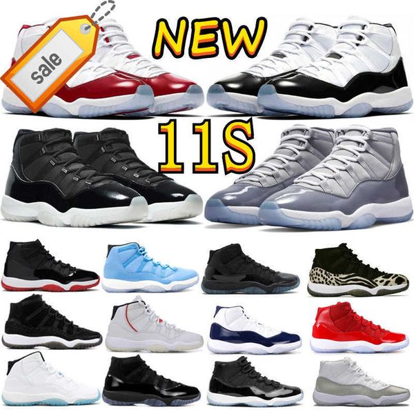 

og 11 11s men basketball shoes cool grey low legend university blue concord cap and gown cherry red space jam bred 25th, Black