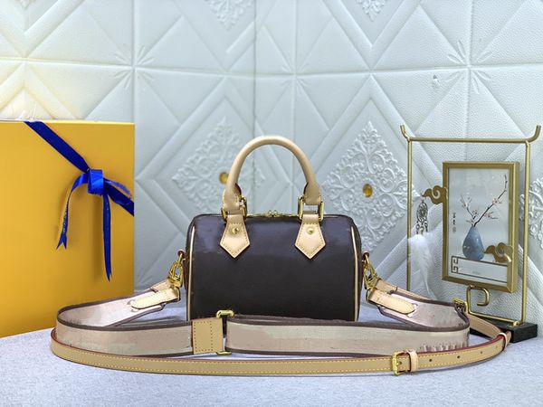 

speedy 20 double shoulders strap shoulder bags boston bag crossbody designer fashion luxury handbag genuine leather messenger bag wallet coi