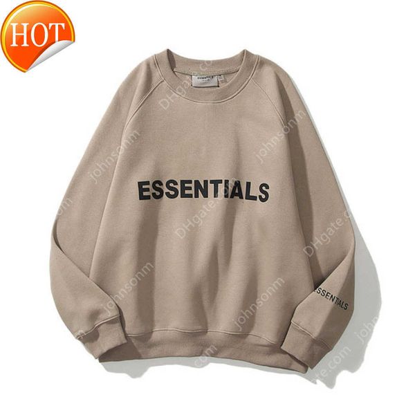 

crew neck men casual sports cool printed fleece oversized hoodie fashion hip hop street sweater, Black