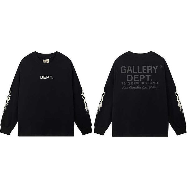

hoodie for men hoody fashion brand designer casual leisure oversize jacket zipper high streetarm flame print letter street long sleev, Black