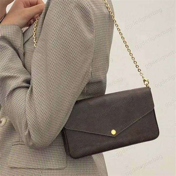 

designer handbags clutch cross body bags lady envelope shoulder bag for women fashion chains purse luxury letter print handbag cow283t