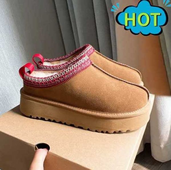 

boots new australia slippers tazz suede boots classic ultra mini shearling platform slipper snow boot chestnut antelope brown winter comfort, Black