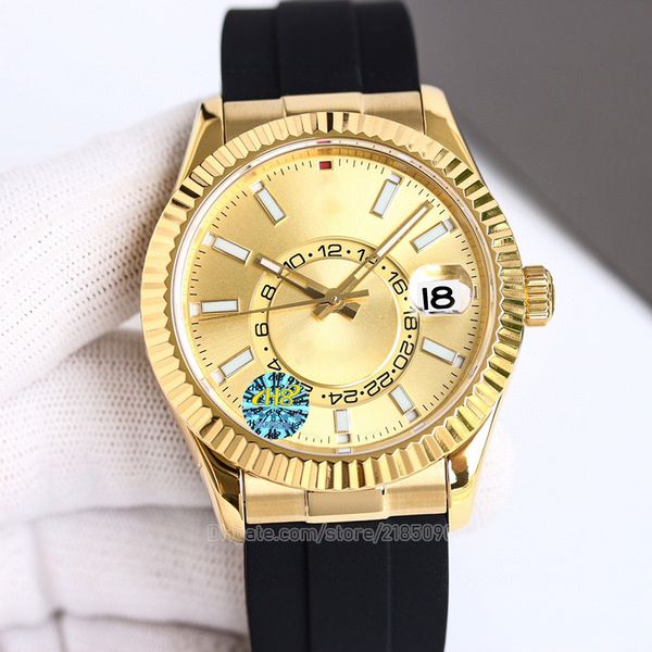 

men watches white case fashion blue dial 9001 automatic movement watch luxury designer wristwatch water proof 100 meters self-wind 904l oyst, Slivery;golden