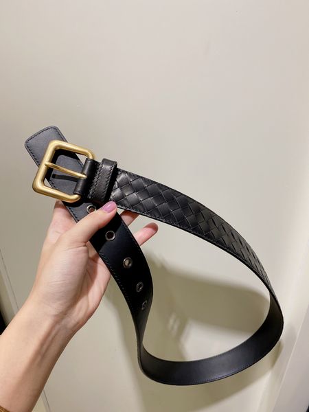

men belts for mens and women braided cowhide designer classic leisure business all-match men's leather needle buckle belt gold buckle b, Black;brown