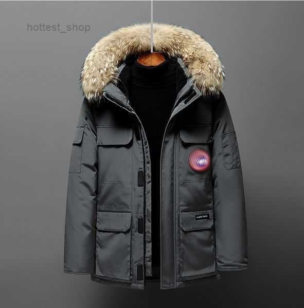 

canada men's down parkas highs quality womens coat designer 22fw fashion winter mens ladies jacket luxury letter plaid classic warm two, Black