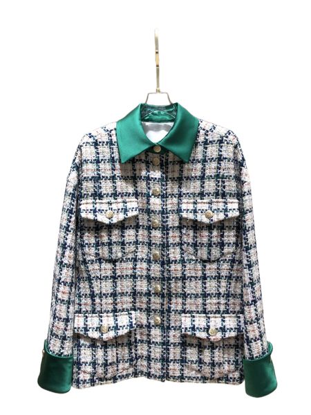 

women's outerwear & coatsvintage contrast patch jacket coat, Black;brown