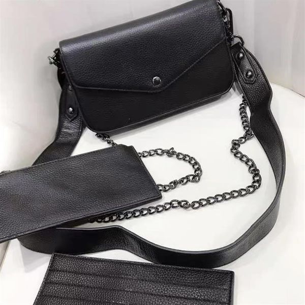 

dicky0750 leather clutch handbags for women evening bags fashion chain purse lady shoulder handbag presbyopic crossbody mini messe2537